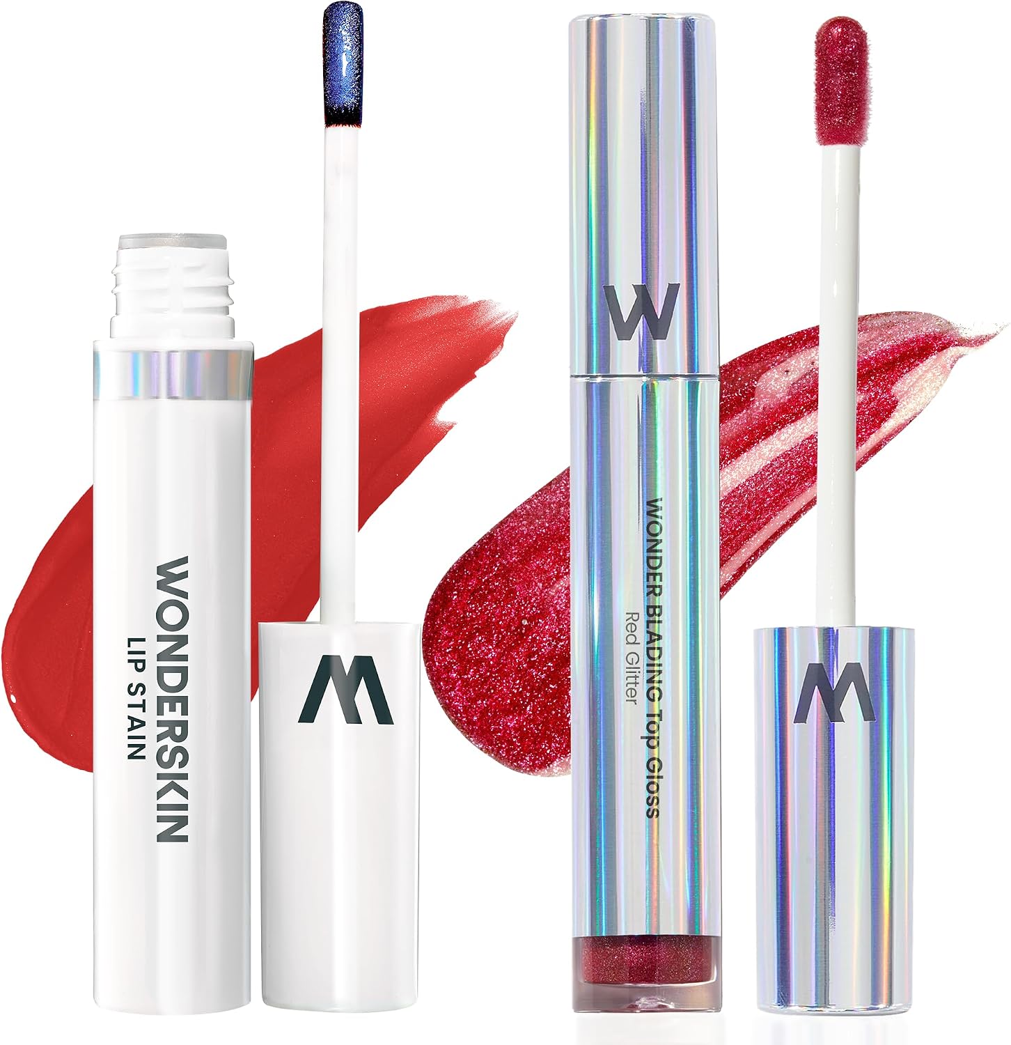 Wonderskin Wonder Blading Lip Stain Masque and Top Gloss front view