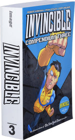 Sample interior comic pages showing artwork from Invincible Compendium Volume 3