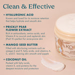 Kopari Sugar Cookie Ultra Restore Body Butter back label showing ingredients and directions