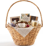 Best Choice Products Handwoven Large Gift Basket, Woven Storage Basket for Birthday's, Holiday's & Celebrations, Wicker Basket w/Collapsible Handle, Tapered Shape, Hyacinth, 20 Inch Basket - White - Image 10