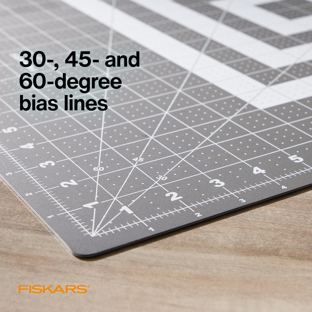 Fiskars mat layout for quilting and sewing projects