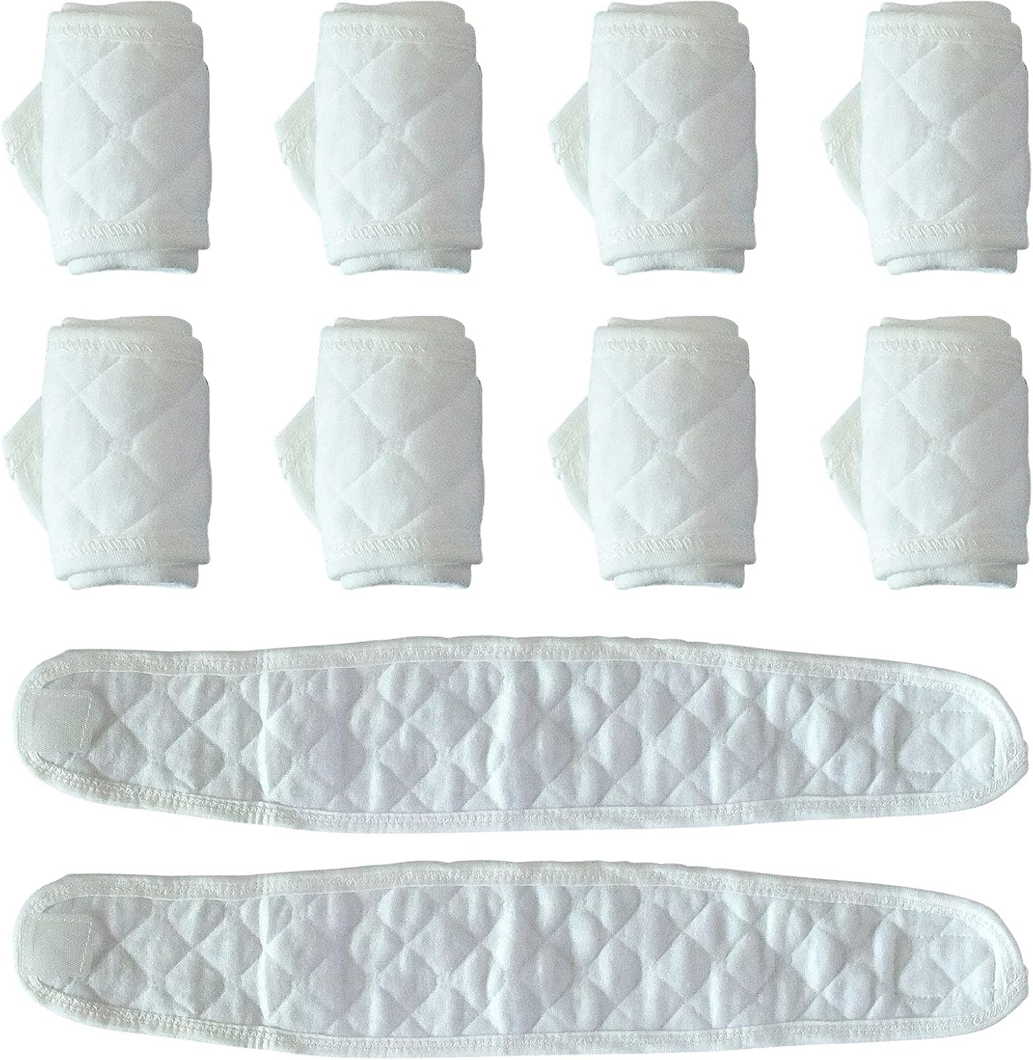 Topwon newborn umbilical cord belly band 10 piece set front view