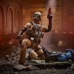 G.I. Joe action figure showing articulation and poseability