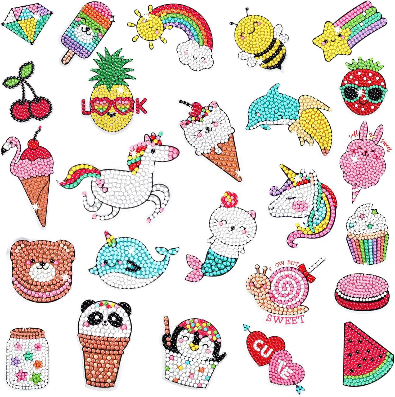 Cymbana 5D diamond painting stickers kit front view