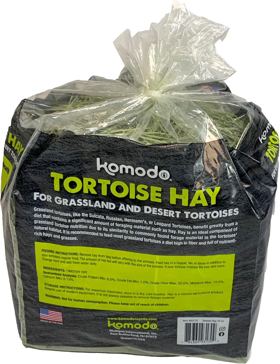 High fiber natural tortoise forage for healthy digestion and beak care