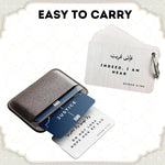 Zarf Islamic Affirmations Cards compact pocket size demonstration