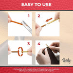 Solid brass lacing needle blunt point detail