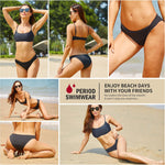 Feitycom leakproof swim bikini bottoms folded view