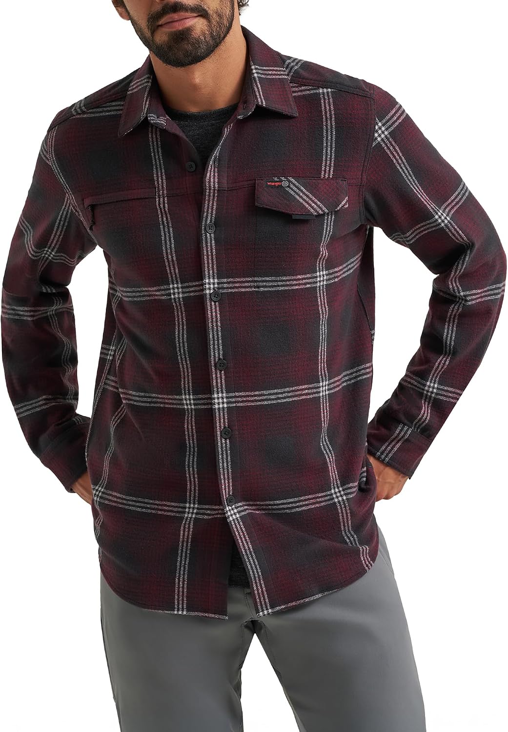 ATG men's performance shirt back view lifestyle