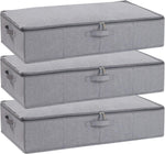 Underbed Storage Organizers,Beige,2 Pack,23.6x11.8x5.9 Inch | Under Bed Storage Container with Lids,Fabric Boxes,Drawer Organizer Bags,Foldable Baskets for Bedroom - Image 15