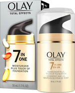 Olay CC Cream, Total Effects Moisturizer with Foundation, 7-in-1 Hydrates, Replenishes, Brightens, Evens Tone, Minimizes Look of Pores, Firms, Smooth- Sheer Coverage, Anti-Aging, 1.7 oz - Image 1