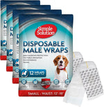 Simple Solution Disposable Male Wraps, Absorbent Leak Proof Belly Bands for Dogs, Incontinence Aid, Puppy Training, Marking Control, and Travel Protection, Medium Dogs, 15-23 Inch Waist, 30 Count - Image 11
