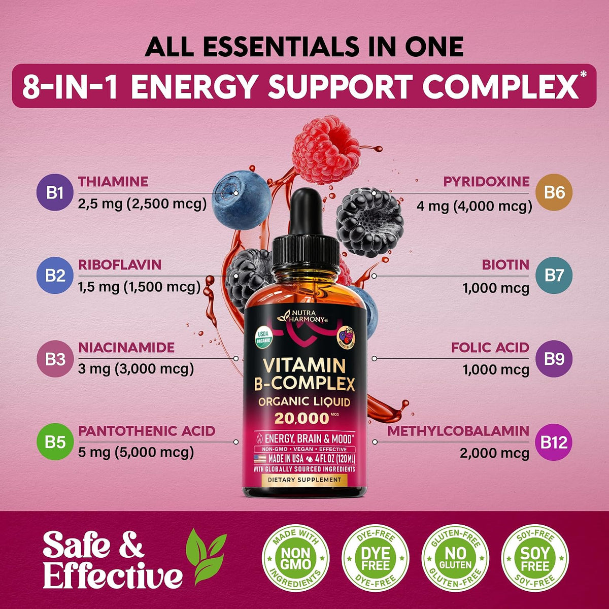 NutraHarmony usda organic certification seal display