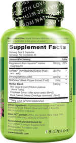 Naturelo herbal blend capsule ingredients list view