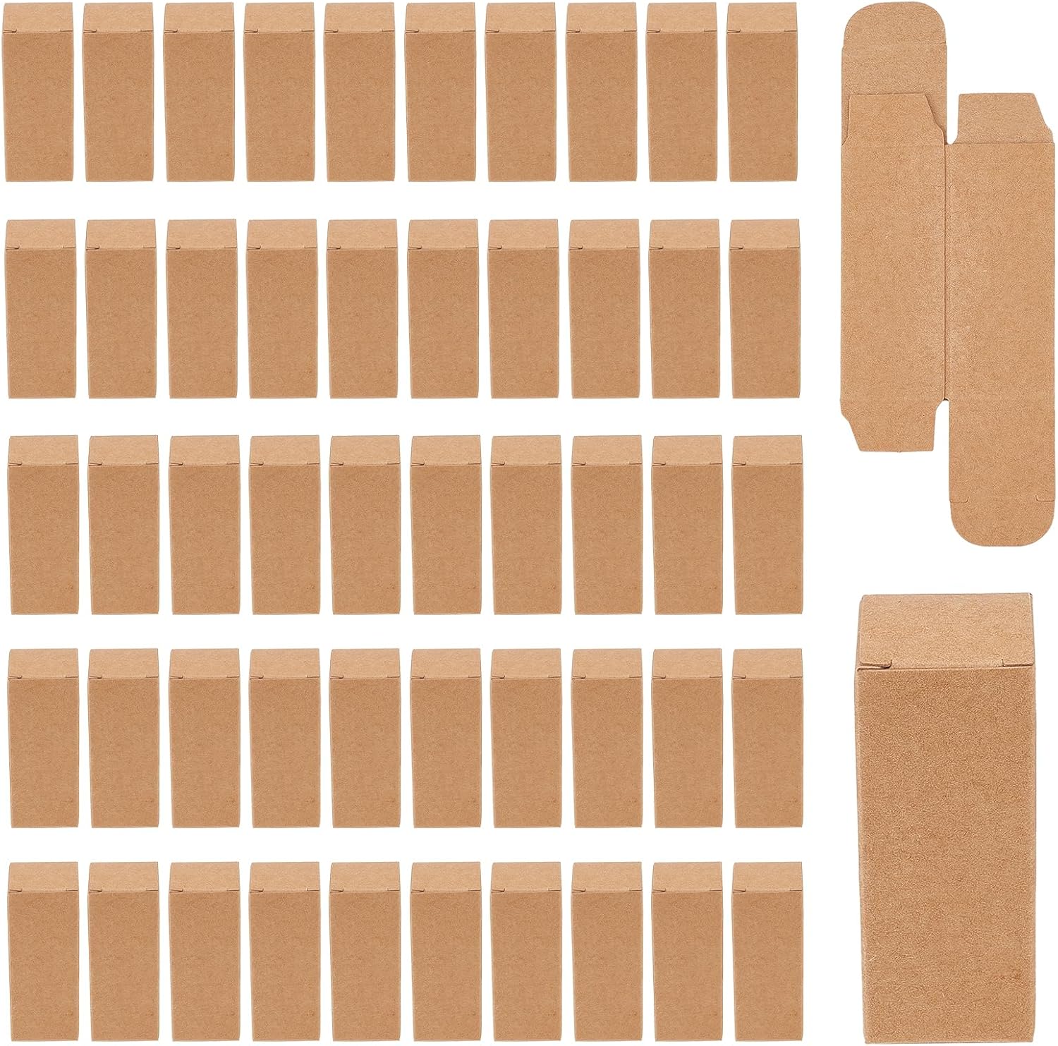 Niceneeded 50 pieces lip balm packaging boxes front view
