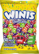 Winis Original Variety Bag Chewy Candy - Taffy Candies 50 individually wrapped pieces - Size 4 Oz | Gifts, Holiday, Parties, Concessions, Pantry, Non-Melting, Party - Image 10