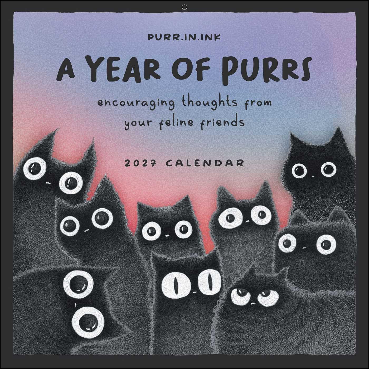 A Year of Purrs 2027 Wall Calendar - Image 1