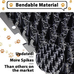 Set of 16 cat deterrent mats for outdoor use