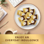 Ferrero Rocher dark chocolate squares on a serving plate