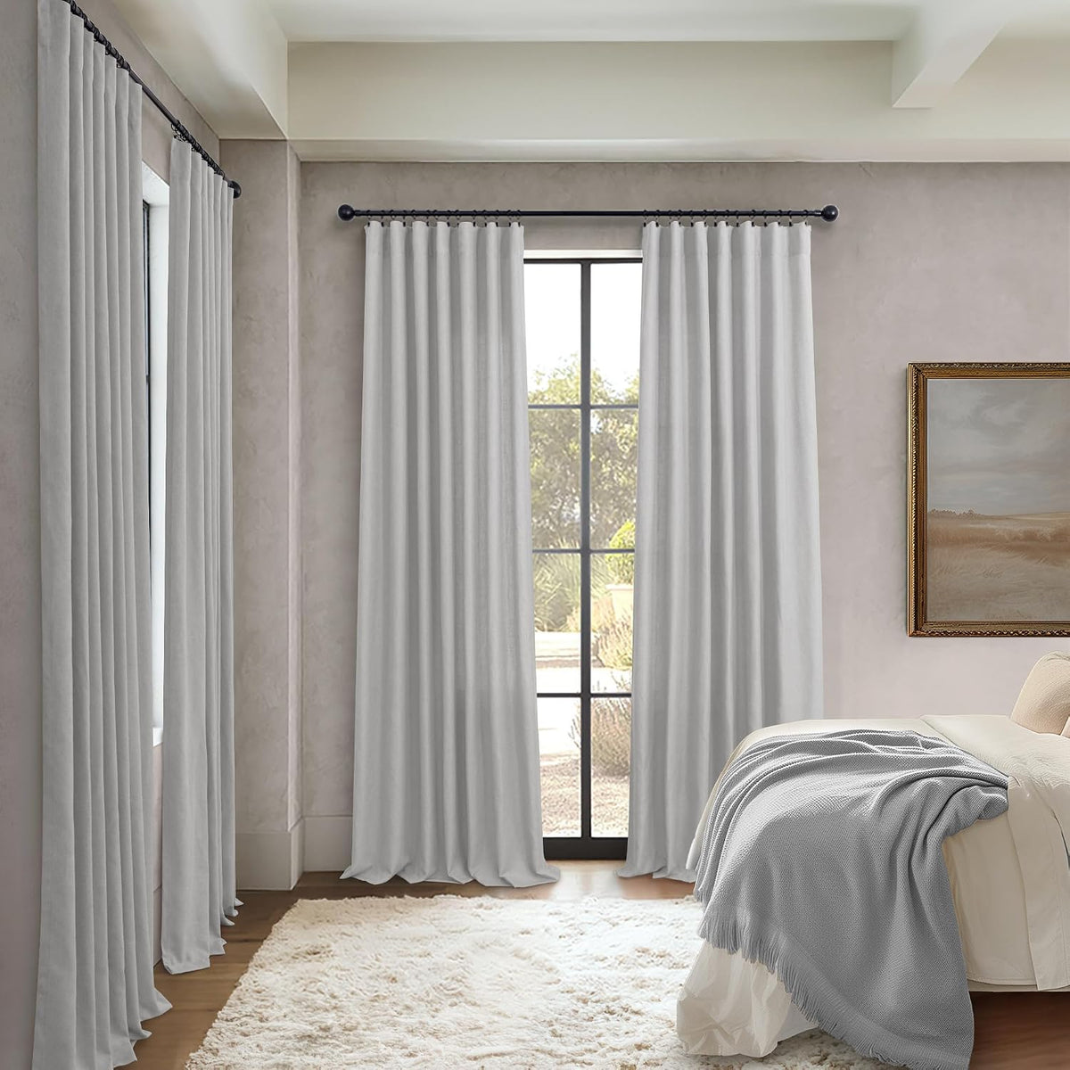 Pitalk extra long draperies set of two panels