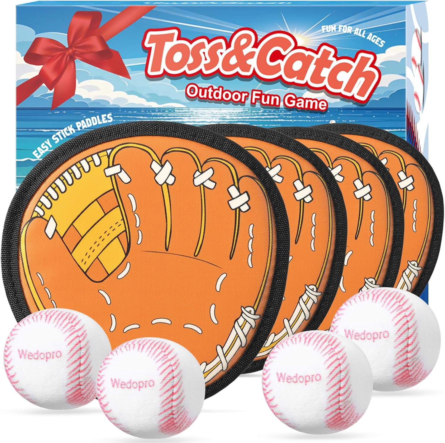 Wedopro Toss and Catch Ball Game set front view