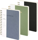 Oneirom spiral notebook front view showing PU leather cover