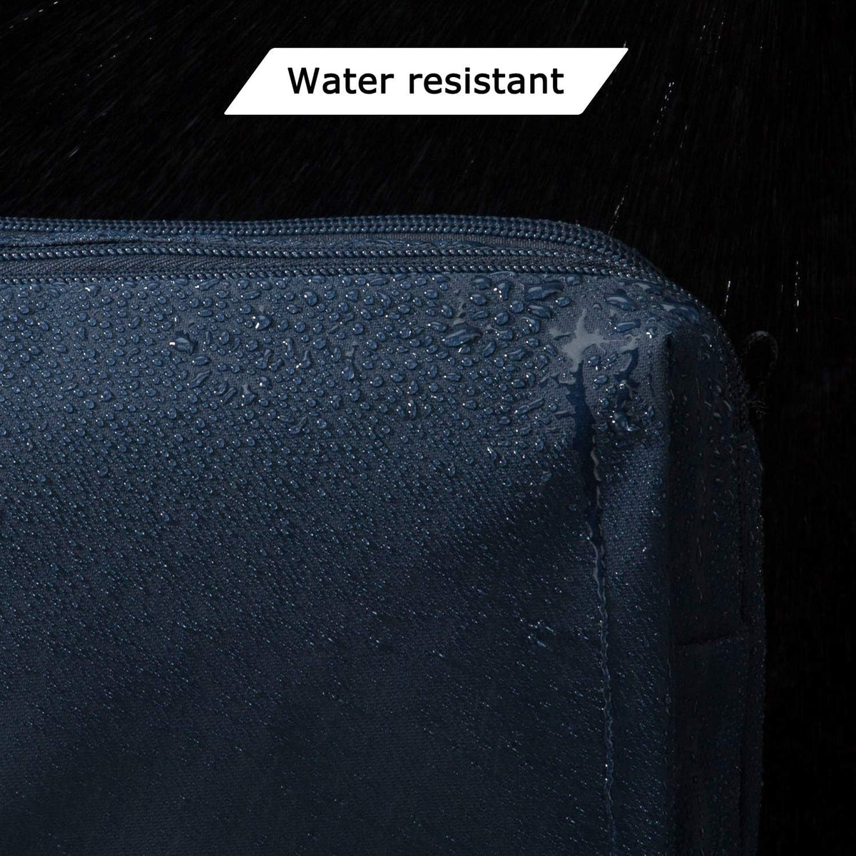 Bagsmart men grooming organizer zipper closure detail