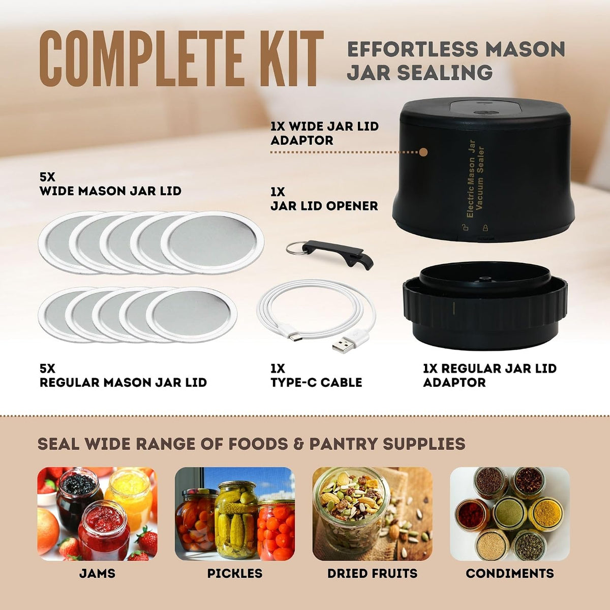 Impruvio portable vacuum sealer packaging and complete kit contents