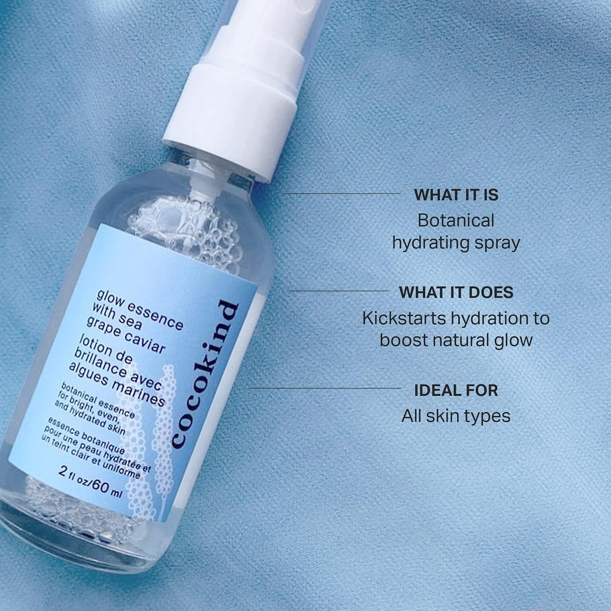 Cocokind hydrating facial mist and primer for radiant skin