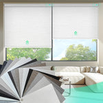 HeyBlinds motorized blackout fabric sample swatch kit front view