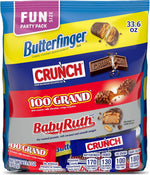 Assorted Butterfinger, Crunch, Baby Ruth, and 100 Grand Fun Size Chocolates, 60 count Party Pack, 37.2 oz - Image 10