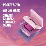 Maybelline Shadow Blocks palette held in hand to show pocket size