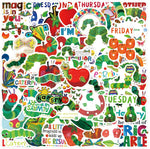 Byqone 110 pieces The Very Hungry Caterpillar sticker collection front view