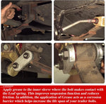 Lock nuts included with RJSPHH trailer axle spring shackle hardware kit