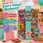 Party favor bags filled with assorted bulk candy