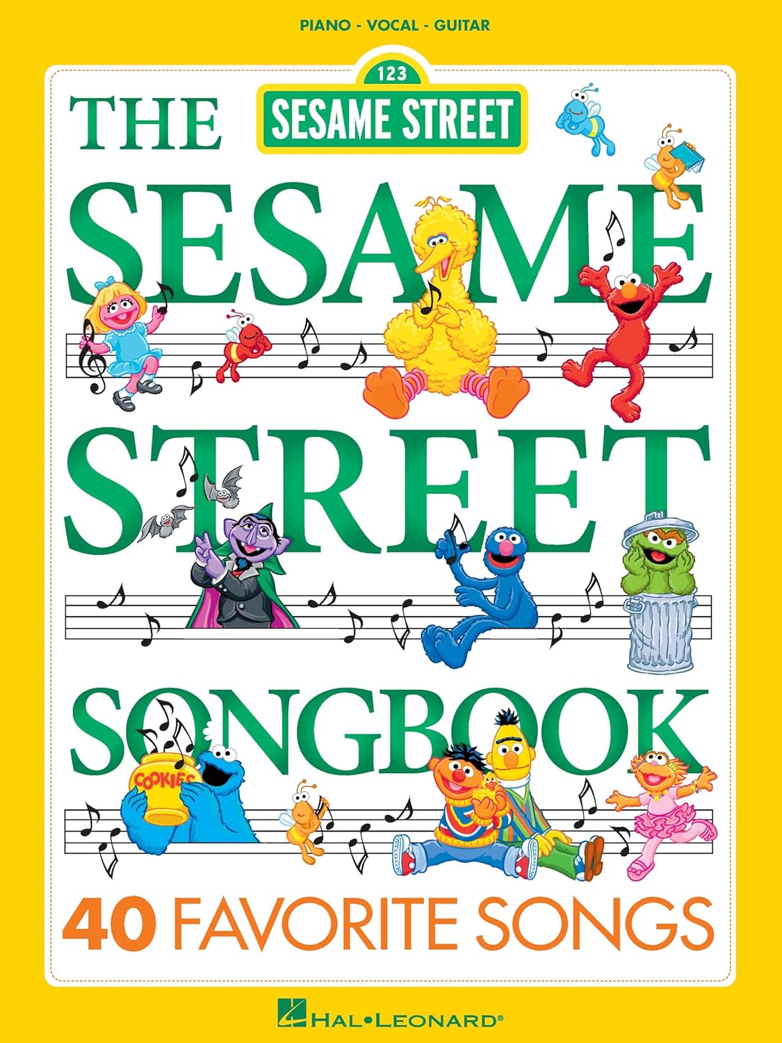 Sesame Street - Piano Vocal Guitar Songbook | Children's TV Theme Sheet Music Collection | Classic Songs for Beginners and Families | Easy Piano Music Book with Lyrics and Guitar Chords - Image 1