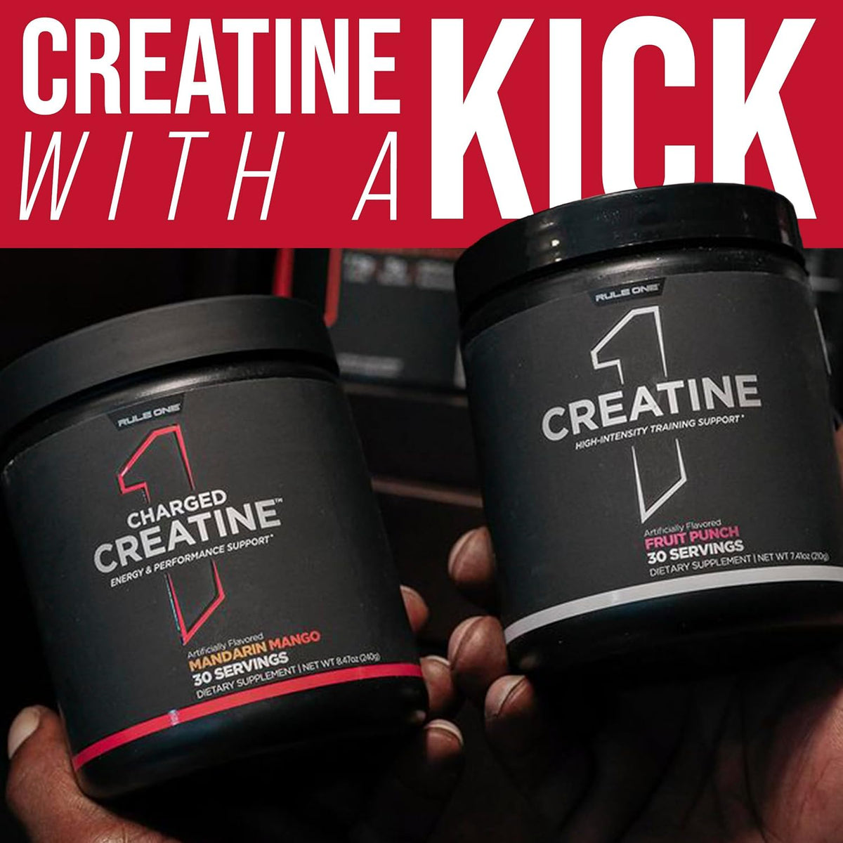 Rule 1 Charged Creatine fitness workout usage lifestyle view