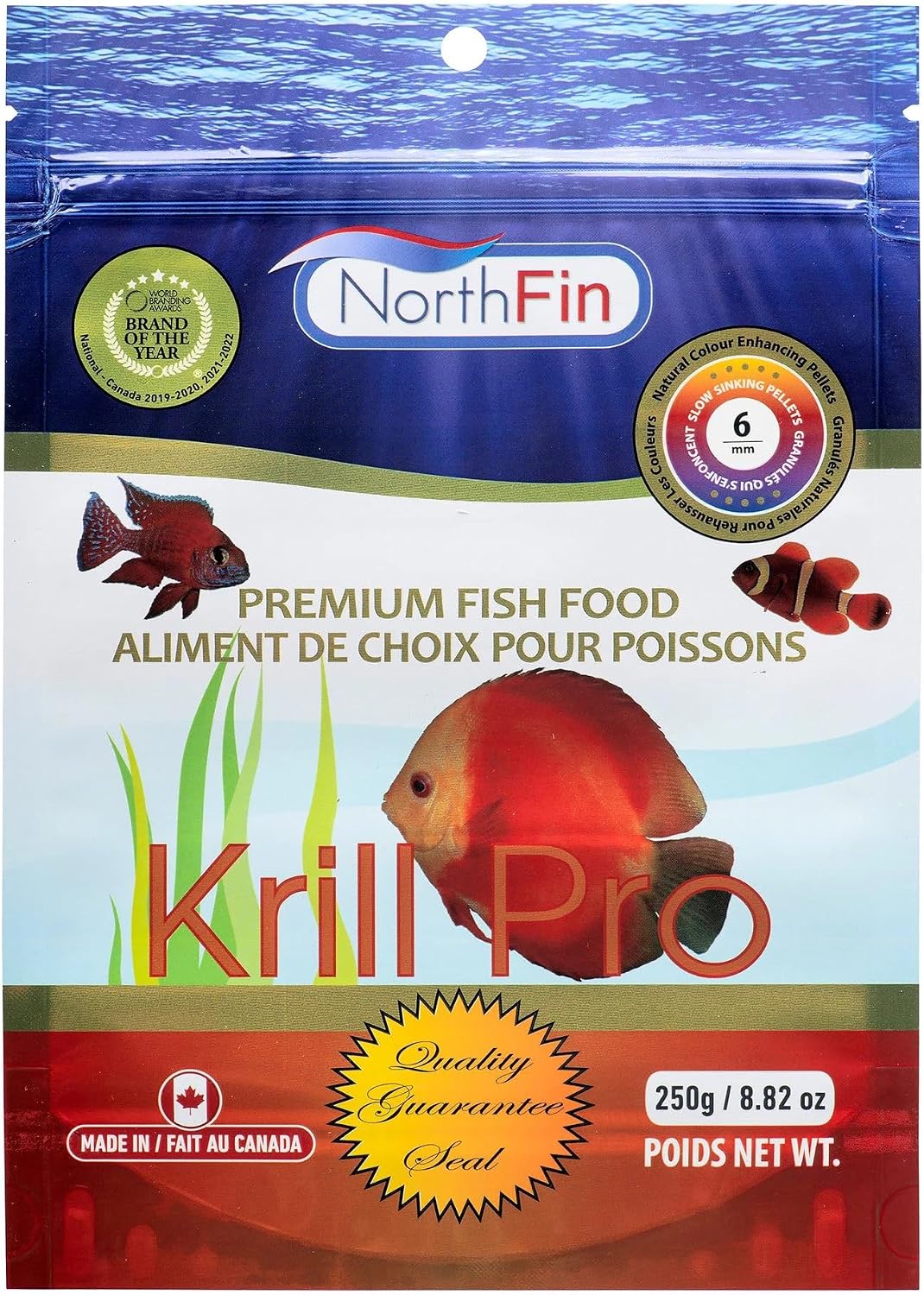 Northfin Krill Pro Fish Food front view package