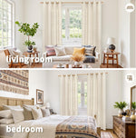 YoungsTex textured light filtering drapes close up