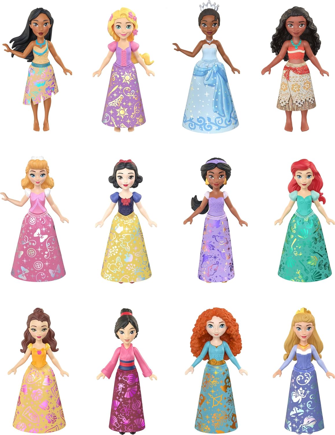 Mattel Disney Princess ultimate princess 12-pack front view collector set