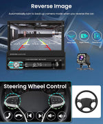 Rimoody car MP5 player connected to backup camera display view