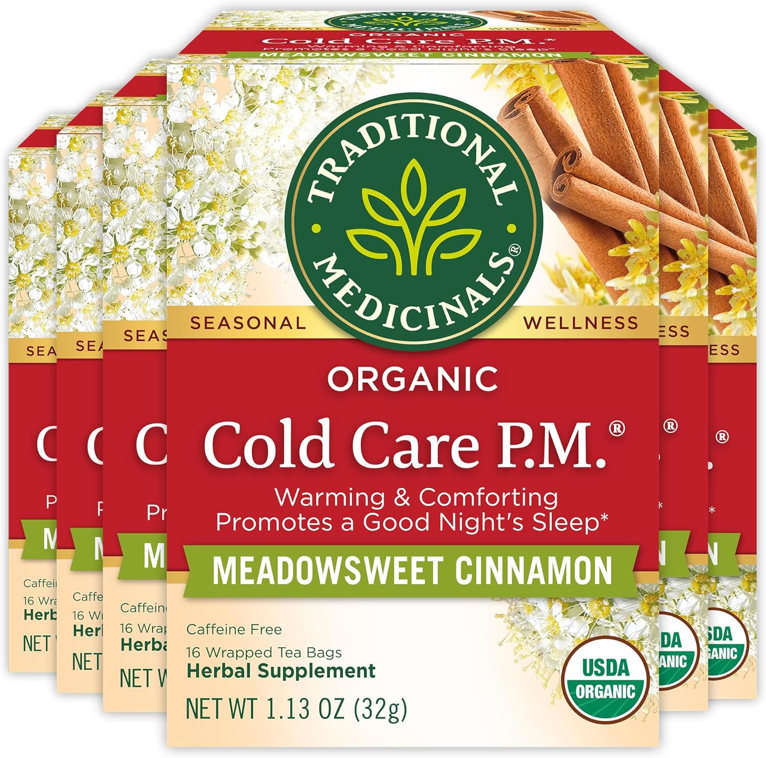 Traditional Medicinals Tea Cold Care Pm, 16 Count (Pack Of 6) - Image 1