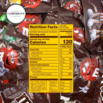 Vibrant and colorful individually wrapped M&M'S fun-size packets poured out of the bag