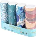 CarsonWorks car tissue holder cylinder front view in vehicle cup holder
