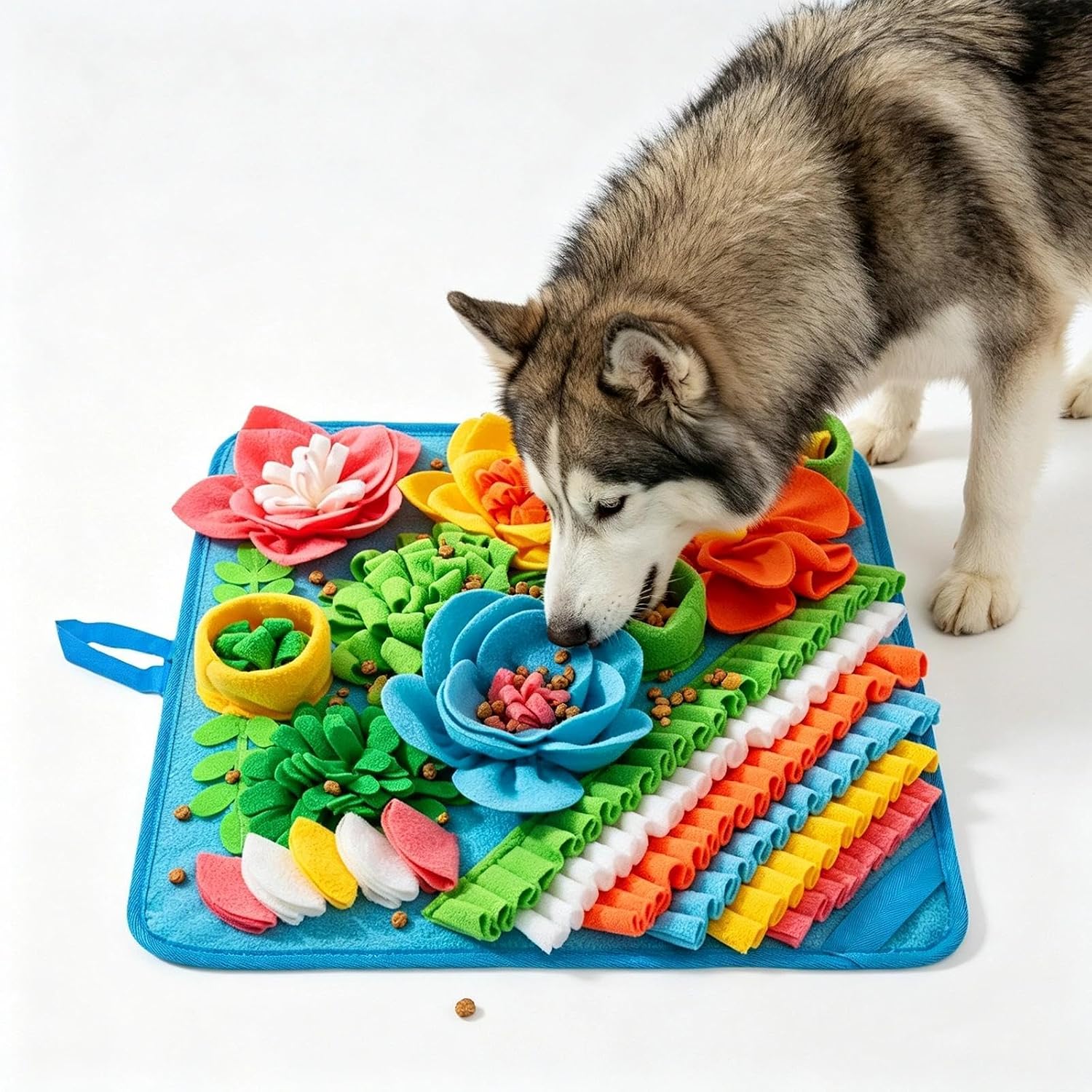 Nestery Snuffle Mat For Large Dogs Blue Front View