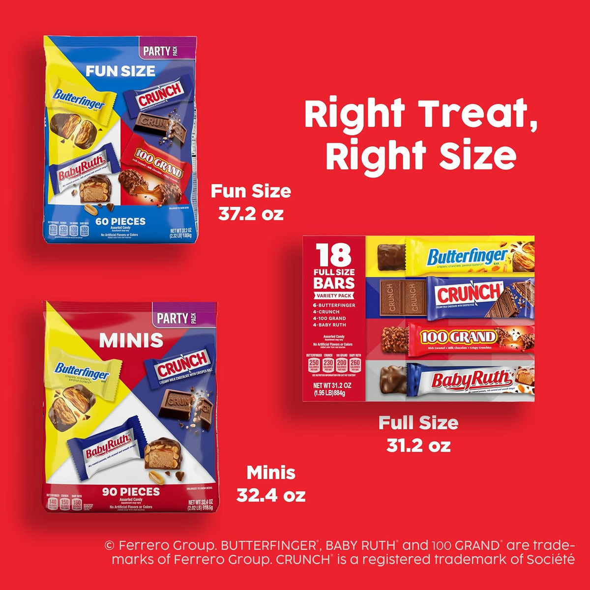 Dropy India imported Butterfinger and Kinder candy pack selection