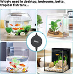 hygger 1.5 Watt Mini Aquarium Air Pump, Quiet Aerator with Air Stone Tubing Suction Cup Clip, Small Fish Tank Bubbler Oxygen Pump for 1 to 15 Gallon Betta Tank, Fish Bowl, Desk Small Tank - Image 7