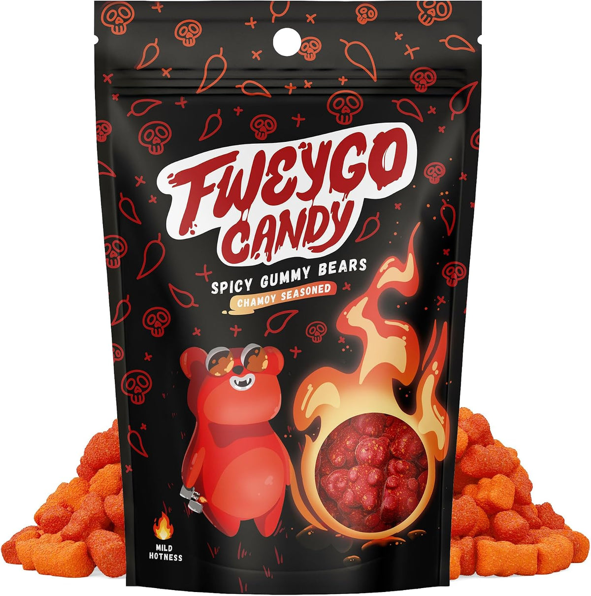 Fweygo Mexican Candy Peach Rings, Chamoy Candy, 5 Ounce, Sweet & Soft Gummies Covered in Chamoy Seasoning, With a Perfect Balance of Sweet & Spicy, 5 oz - Image 12