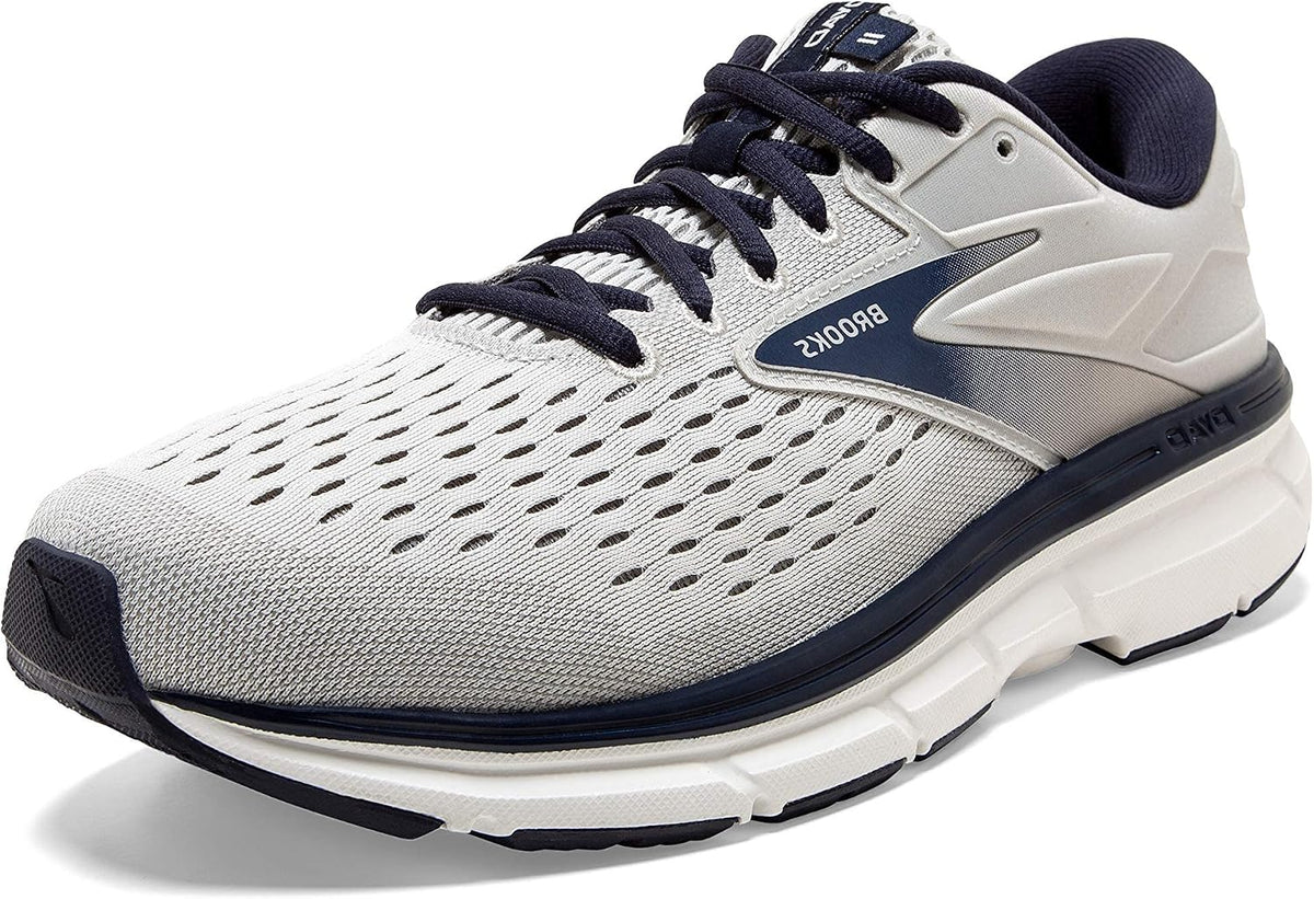 Brooks men's Dyad 11 running shoe branding detail