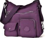 Hobo Purse for Women, Nylon Crossbody Shoulder Handbag Convertible Backpack - Image 12